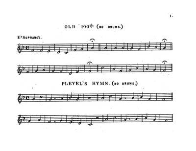 Old Hundredth and Pleyel's Hymn Squire's Cornet Band Olio
