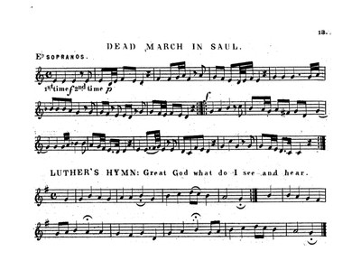Dead March in Saul and Luther's Hymn Squire's Cornet Band Olio