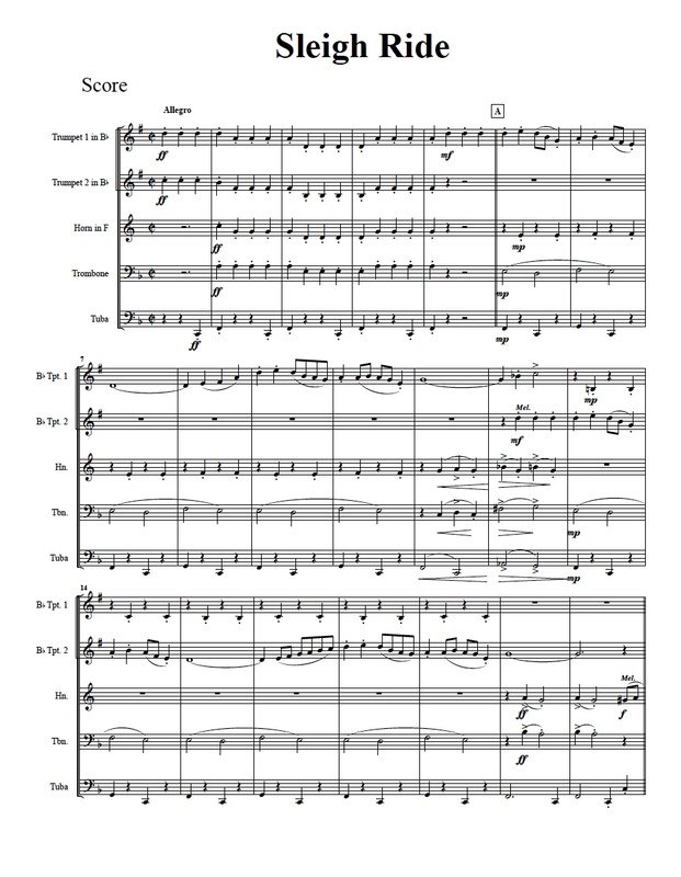 Sleigh Ride Brass Quintet