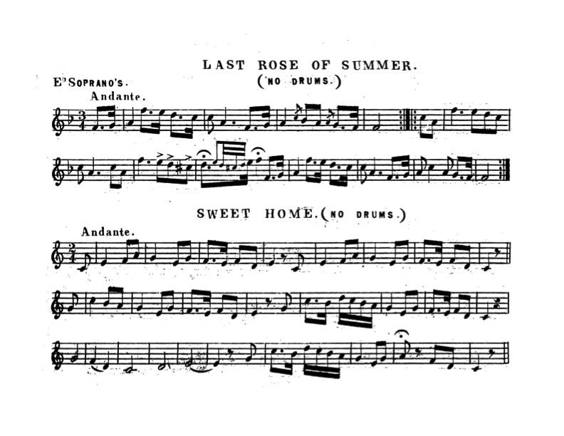 Last Rose of Summer Sweet Home Squire's Cornet Band Olio