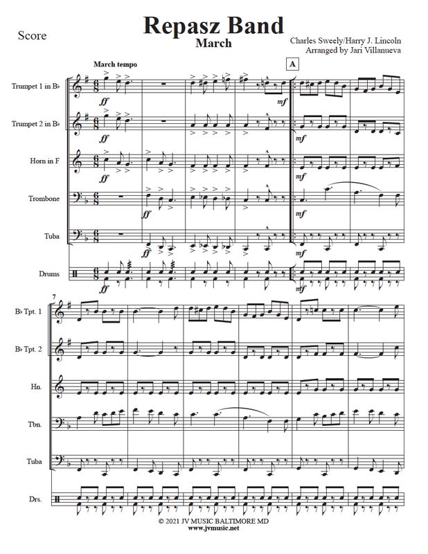Repasz Band March for Brass Quintet