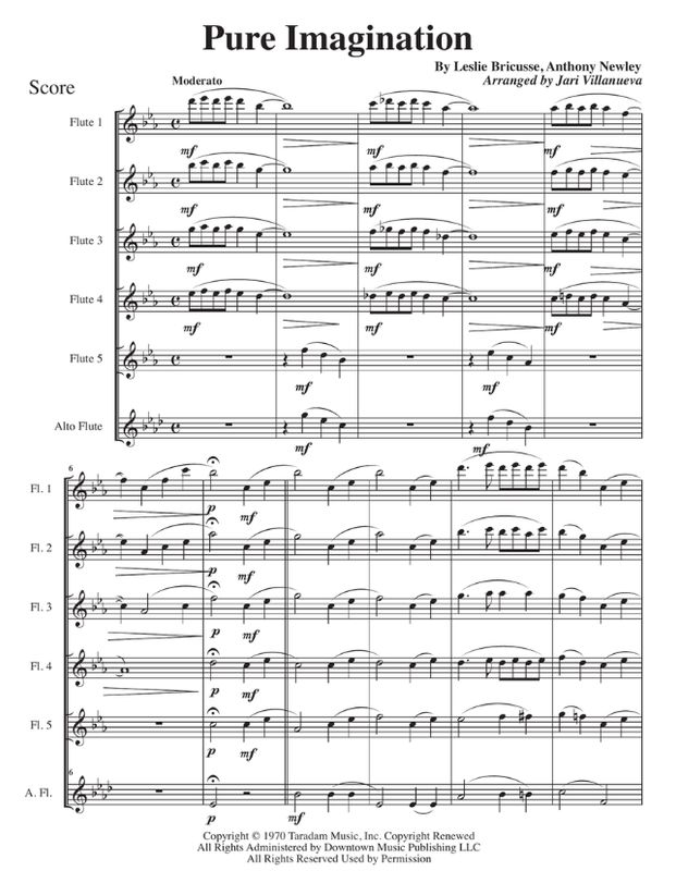 Pure Imagination for Flute Choir or Ensemble
