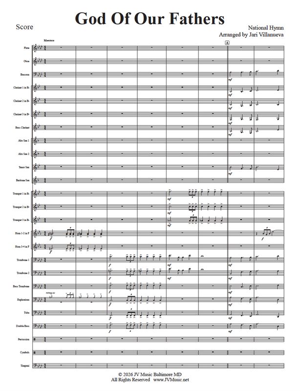God Of Our Fathers for Concert Band