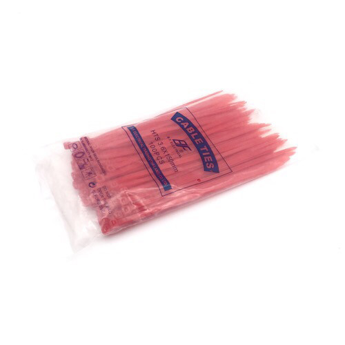 CABLE TIES 3.6x150mm Red