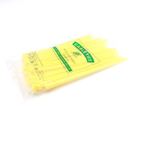 CABLE TIES 3.6x150mm Yellow