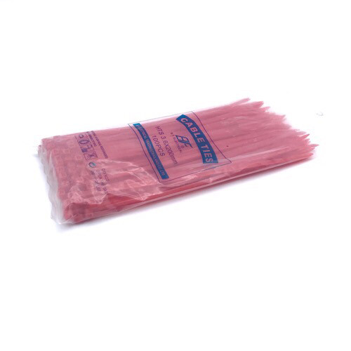 CABLE TIES 3.6x200mm  Red