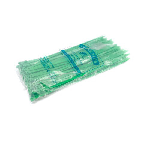CABLE TIES 3.6x200mm Green