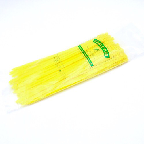 CABLE TIES 4.8x250mm Yellow