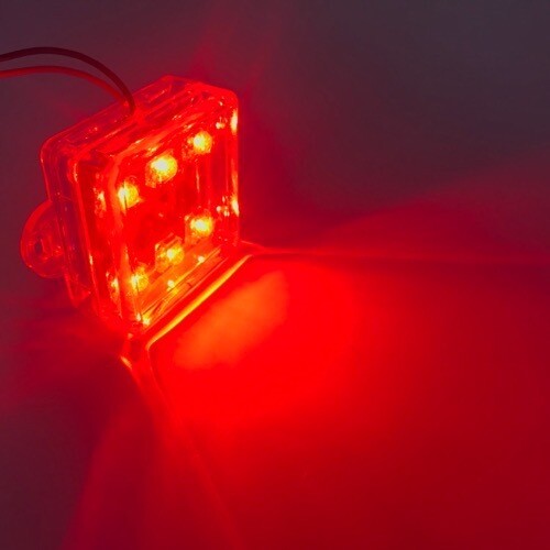 LED  Square​ Stable light 12V Red