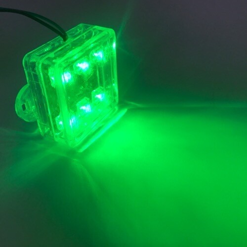 LED  Square​ Stable light 12V Green