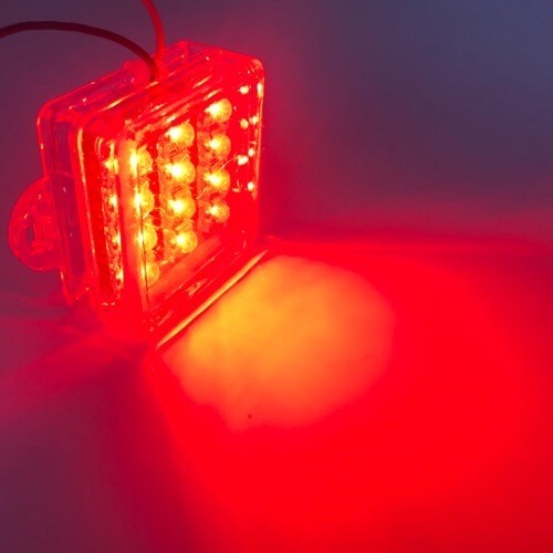 LED12  Square​ Stable light 12V Red