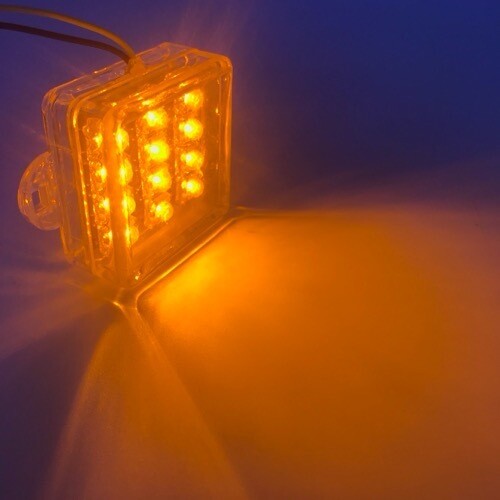 LED12  Square​ Stable light 12V Yellow