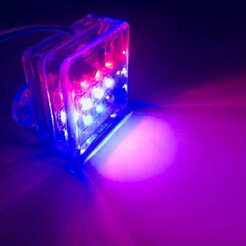 LED 12 Square​ Flashing light 12V Thai flag