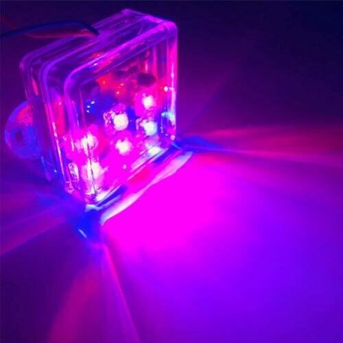 LED  Square​ Flashing light 12V Blue-Red