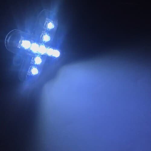 9 LED X, stable light White 12 V