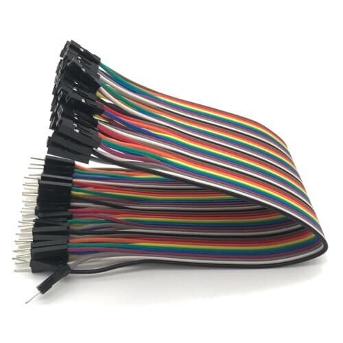 BL0062 40PCS Dupont Wire Jumper Cables 20cm 2.54MM Male-To-Female Jumper Cables