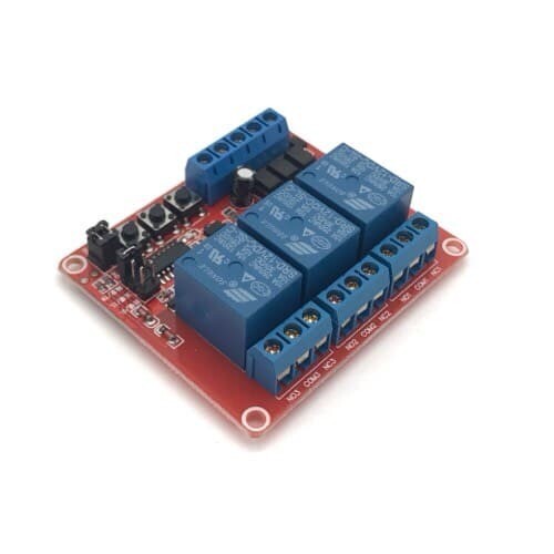 BL3036-12V Self-Locking Interlock 2-in-1 3 Channel Relay Module