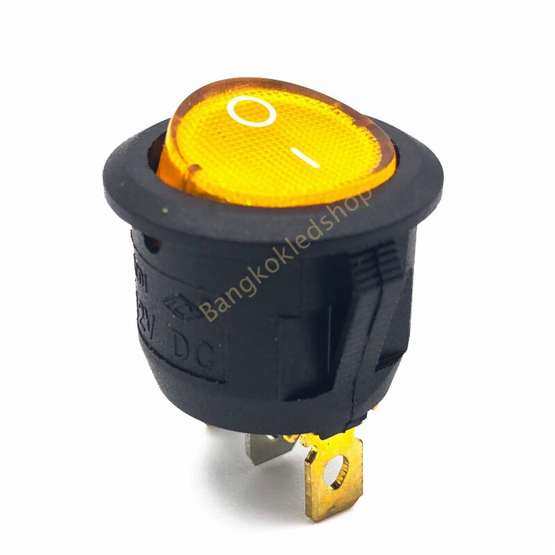 SW- DDK KCD1 3P  Round  Black-Yellow 220V