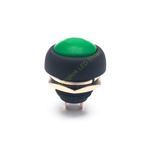 SW -DS333 12mm PUSH ON - RELEASE OFF 2P Black-Green