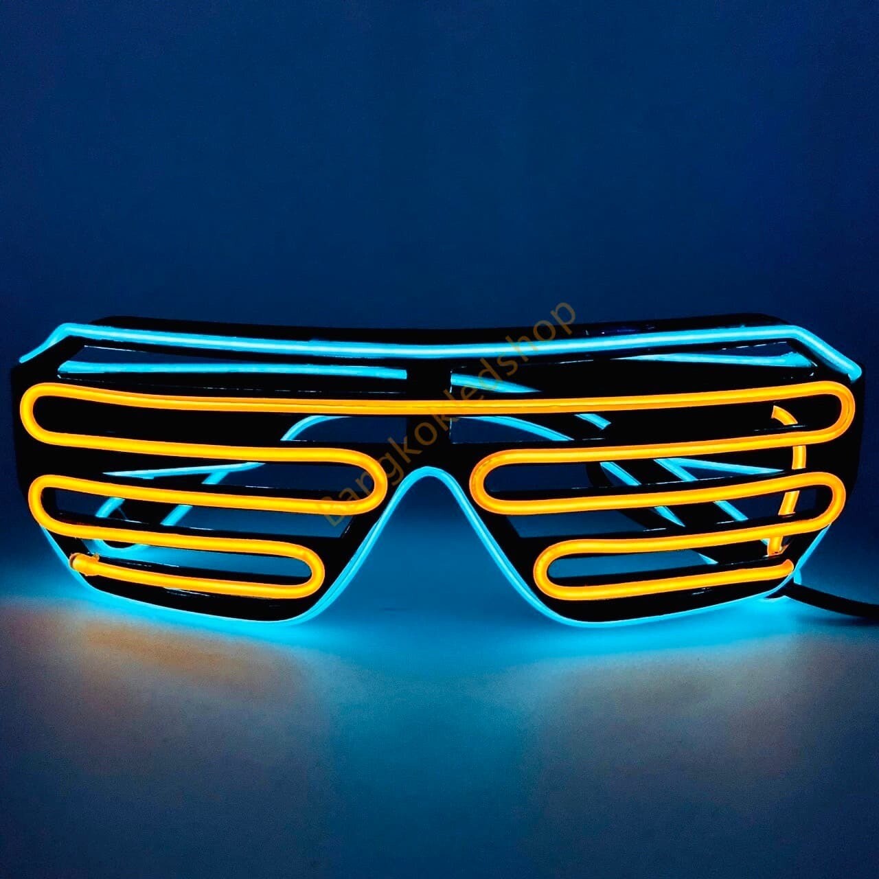 Wire Sunglasses ICE BLUE-ORANGE