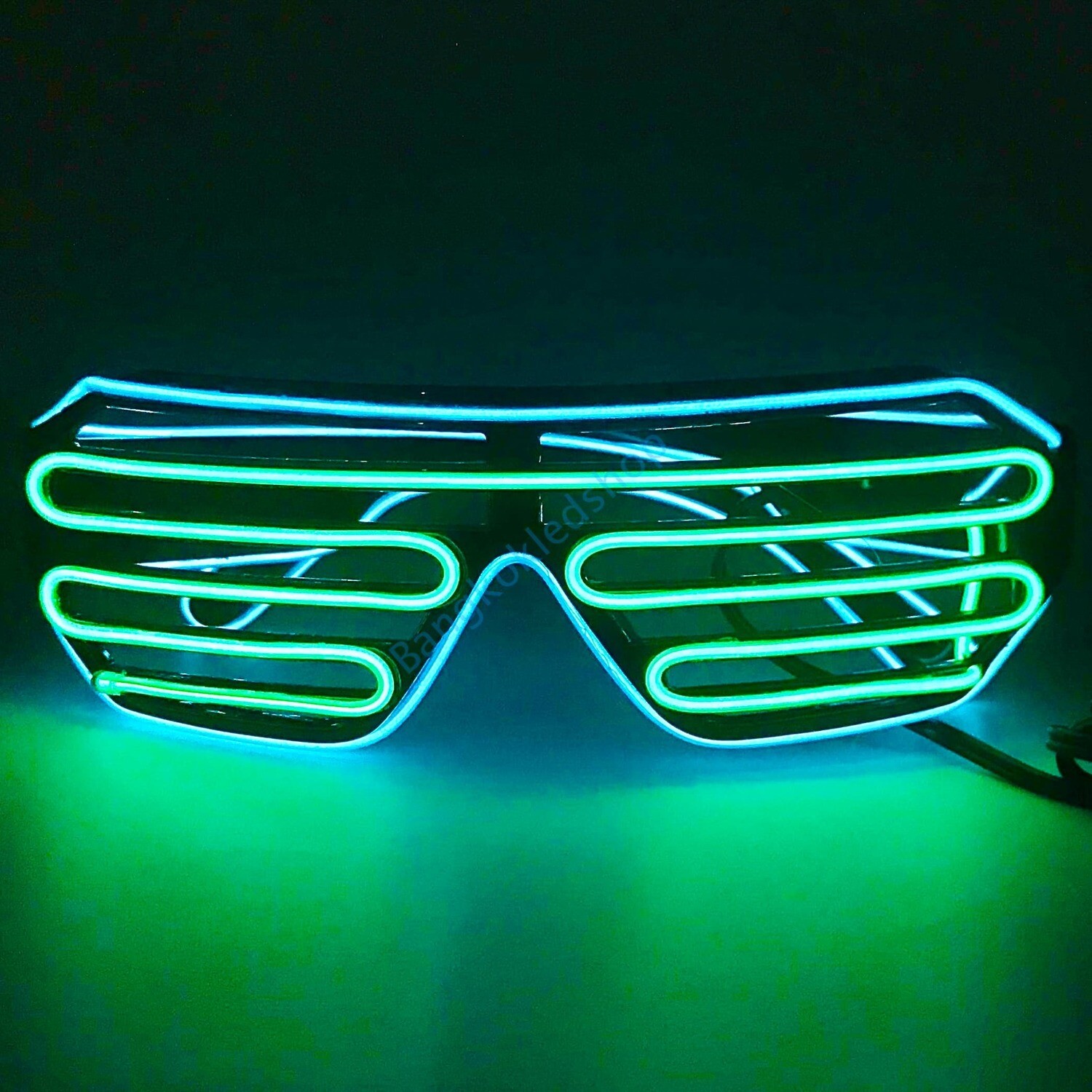 Wire Sunglasses BLUE-GREEN
