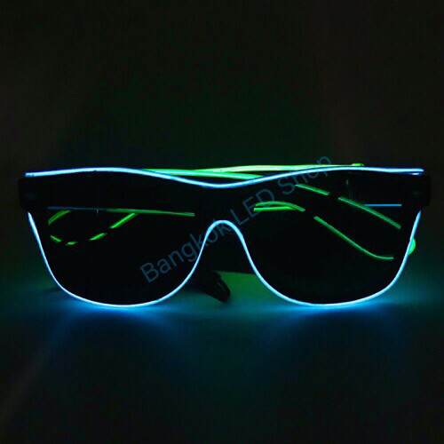 Wire Sunglasses BLUE-GREEN