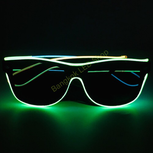 Wire Sunglasses GREEN-BLUE-ORANGE