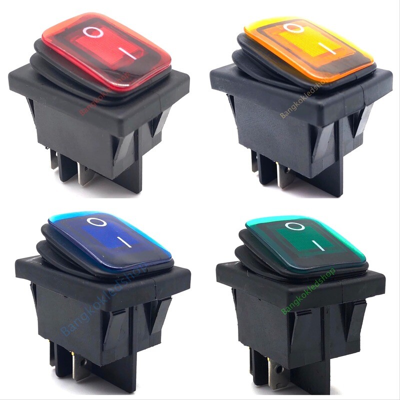 Rocker Switch LAMP กันน้ำ 3-4 PIN ON-OFF 12VDC (Click to view products)
