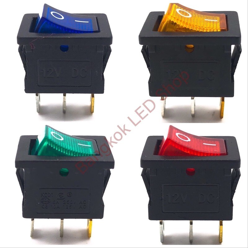 Rocker Switch DDK 3 PIN ON-OFF 12VDC-220VAC (Click to view products)