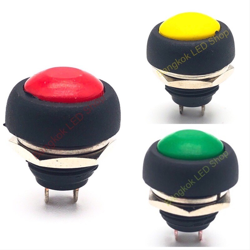 Round Push Button Switch 2 PIN ON-OFF 250V AC (Click to view products)
