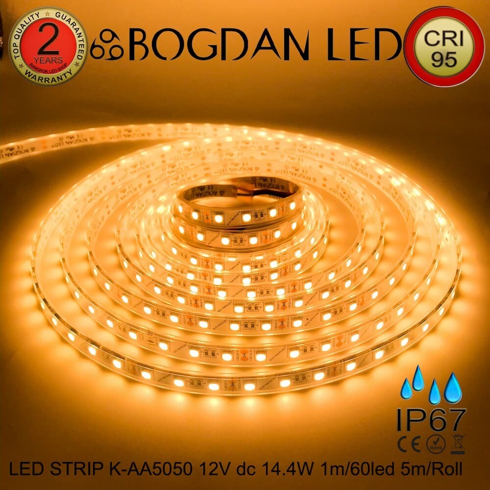 LED STRIP K-AA5050-2700K DC-12V IP67 BOGDAN LED
