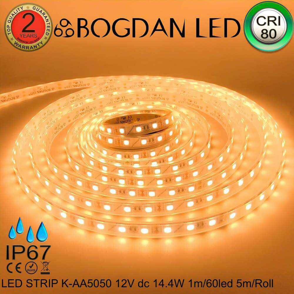 LED STRIP K-AA5050-2800K DC-12V IP67 BOGDAN LED