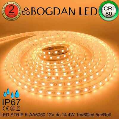 LED STRIP K-AA5050-2800K DC-12V IP67 BOGDAN LED LED STRIP K-AA5050-2800K DC-12V IP67 BOGDAN LED