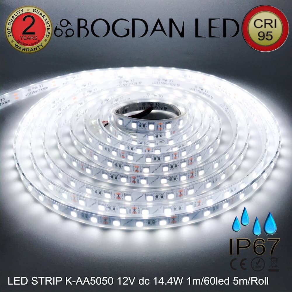 LED STRIP K-AA5050-6500K DC-12V IP67 BOGDAN LED