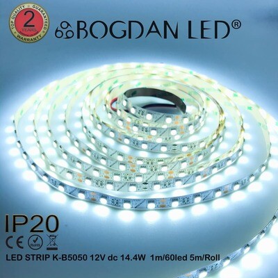 LED STRIP K-B5050-60-9000K DC-12V IP20 BOGDAN LED