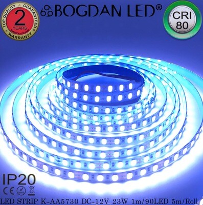 LED STRIP K-AA5730-90-10000K DC-12V IP20 BOGDAN LED