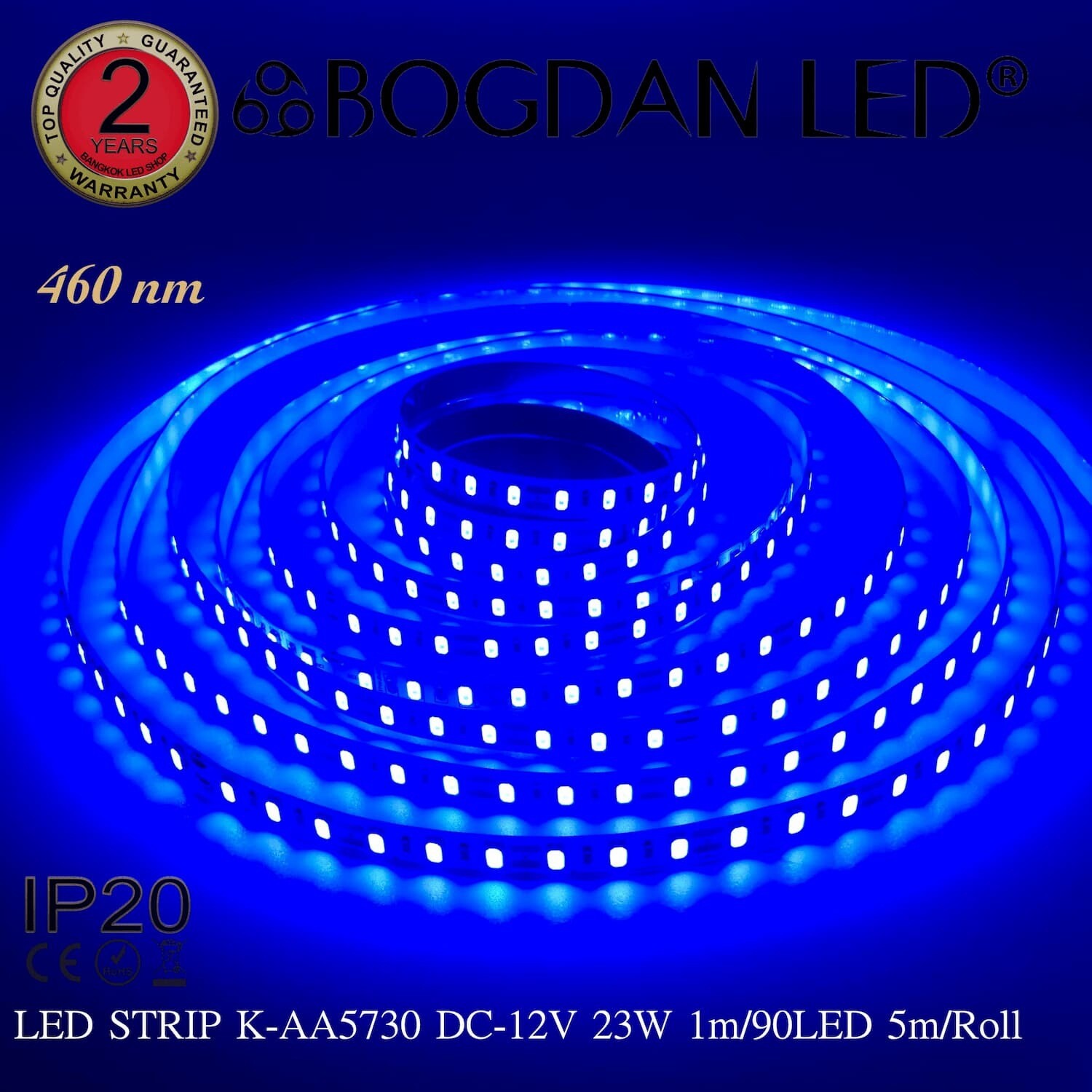 LED STRIP K-AA5730-90-BLUE DC-12V IP20 BOGDAN LED LED STRIP K-AA5730-90-BLUE DC-12V IP20 BOGDAN LED