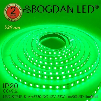 LED STRIP K-AA5730-90-GREEN DC-12V IP20 BOGDAN LED LED STRIP K-AA5730-90-GREEN DC-12V IP20 BOGDAN LED