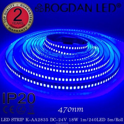 LED STRIP K-AA2835-240-BLUE DC-24V IP20 BOGDAN LED