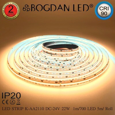 LED STRIP K-AA2110-700-2700K DC-24V IP20 BOGDAN LED LED STRIP K-AA2110-700-2700K DC-24V IP20 BOGDAN LED
