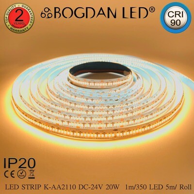 LED STRIP K-AA2110-350-2700K DC-24V IP20 BOGDAN LED