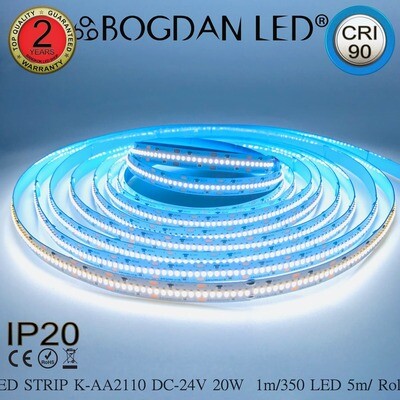 LED STRIP K-AA2110-350-6500K DC-24V IP20 BOGDAN LED