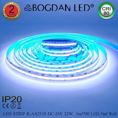 LED STRIP K-AA2110-700-10000K DC-24V IP20 BOGDAN LED