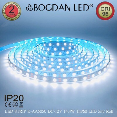 LED STRIP K-AA5050-60-6500K DC-12V IP20 BOGDAN LED