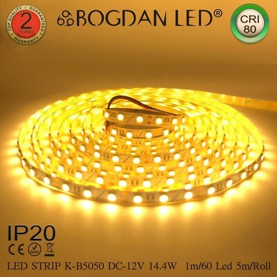 LED STRIP K-B5050-2800K DC-12V IP20 BOGDAN LED