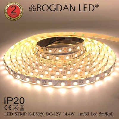 LED STRIP K-B5050-4000K DC-12V IP20 BOGDAN LED