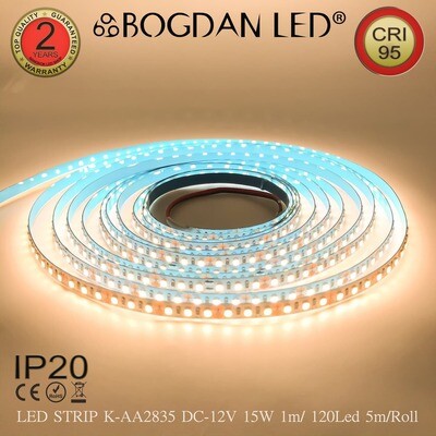 LED STRIP K-AA2835-120-4000K DC-12V IP20 BOGDAN LED
