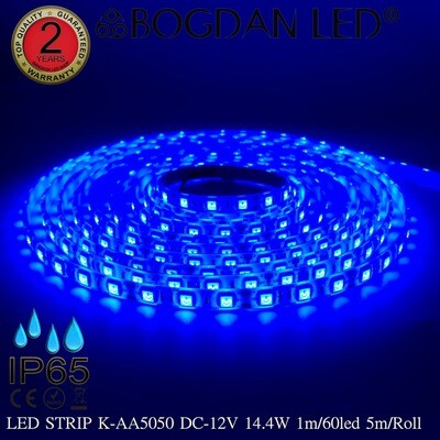 LED STRIP K-AA5050-BLUE DC-12V IP65 BOGDAN LED LED STRIP K-AA5050-BLUE DC-12V IP65 BOGDAN LED