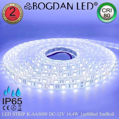 LED STRIP K-AA5050-9000K DC-12V IP65 BOGDAN LED