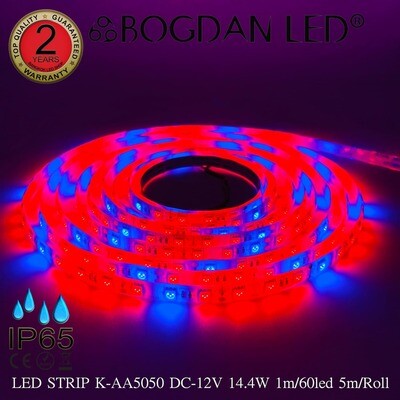 LED STRIP K-AA5050-R&B IP65 DC-12V BOGDAN LED LED STRIP K-AA5050-R&B IP65 DC-12V BOGDAN LED